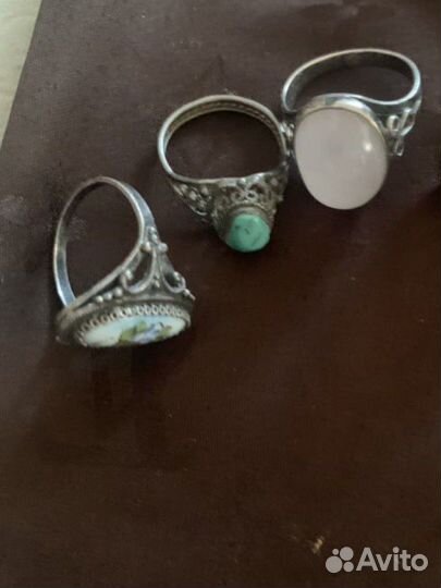 Серебряные,старинные кольца