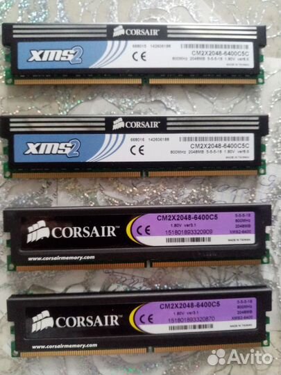 Оперативная память ddr2 Corsair xms2