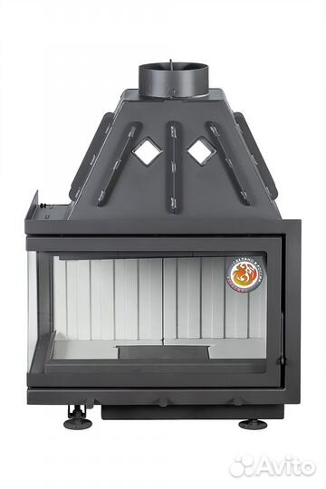 Камин Экокамин Альфа 700 L два стекла левая