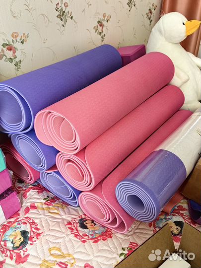Коврик для йоги и фитнеса бу и новый