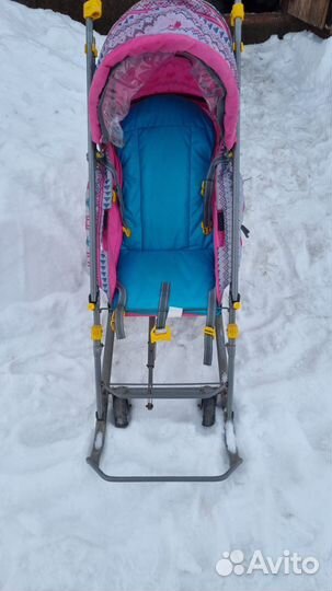 Детские санки на колесах