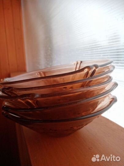 Салатник цветное стекло СССР