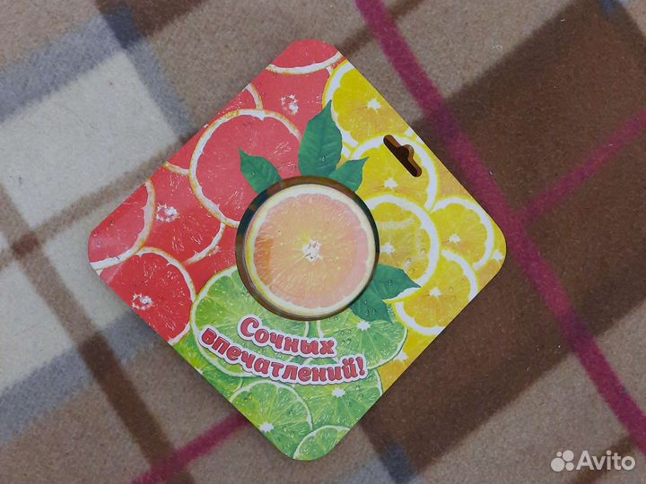 Подарок. Прессованное полотенце на открытке