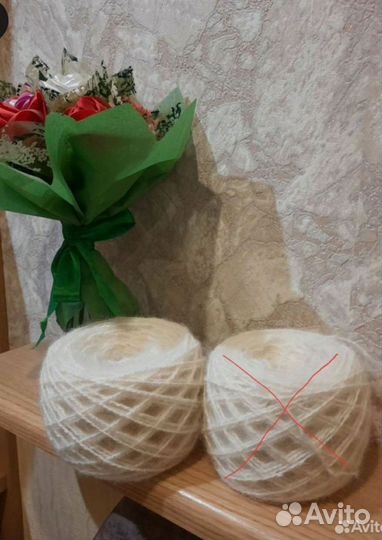 Пряжа из собачьей и овечьей шерсти