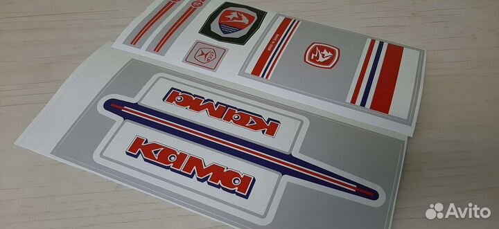 Наклейки на белой пленке (Кама,Урал,Салют-С) СССР