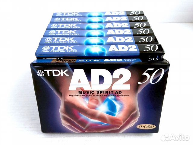 Аудиокассета кассета TDK AD 2 50 - 1996 г