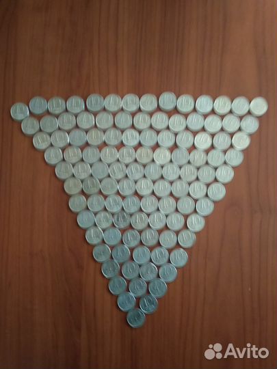 СССР Один рубль 4 штРоссия 10 рублей 1993 г 105 шт