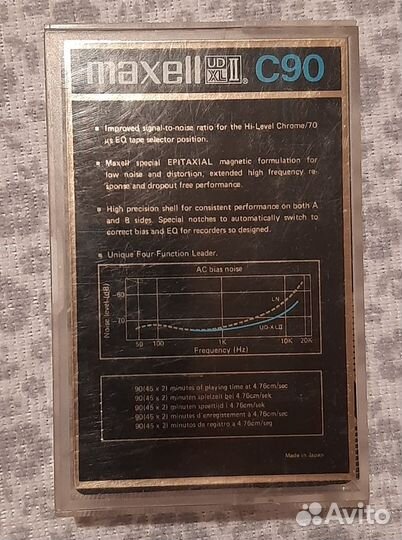 Аудиокассета хром maxell C90