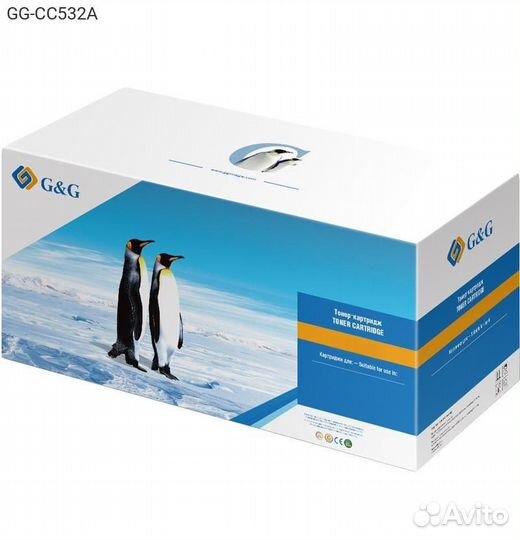 Тонер-картридж G&G 304A Лазерный Желтый 2800стр, G