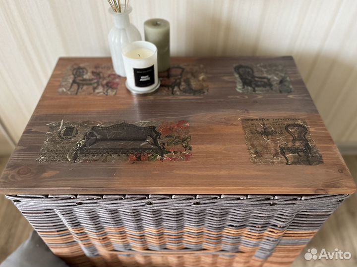 Плетеный сундук