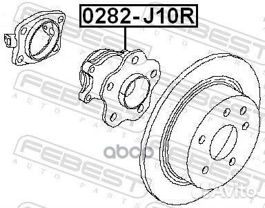 Ступица колеса зад прав/лев 0282-J10R Febest