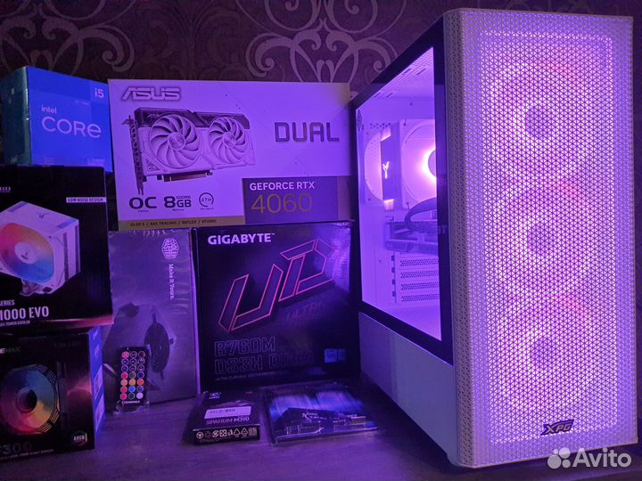 Мощный Пк для Игр RTX 4070+Core i5 12400F/B760