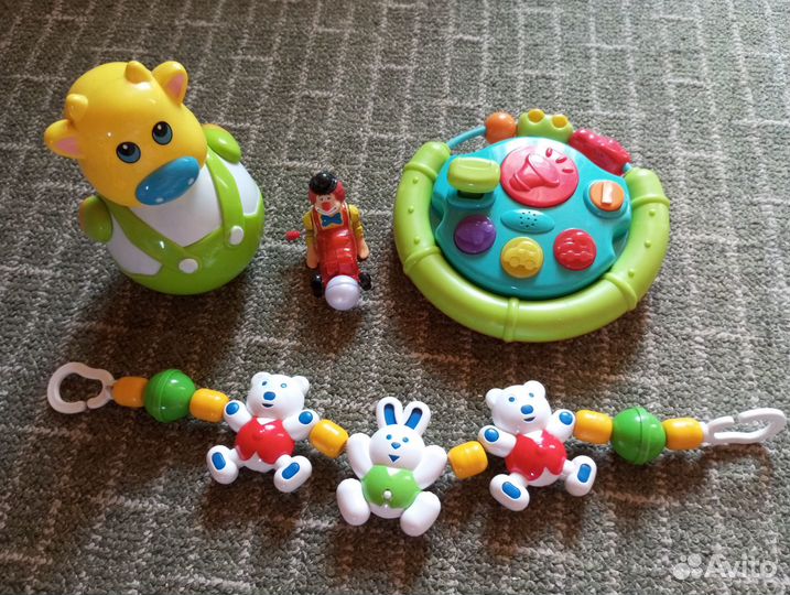 Детские игрушки, растяжка на кроватку