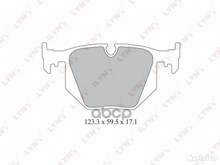Колодки тормозные дисковые зад BD1403 lynxauto