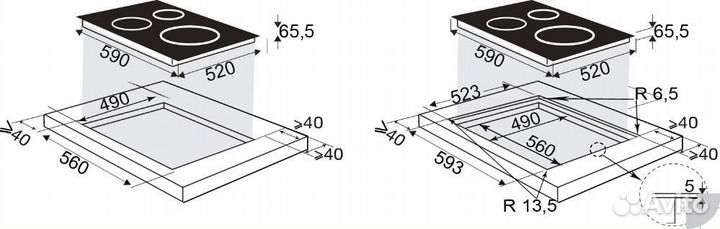 Индукционная варочная панель Brandt BPI6464B