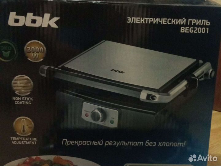 Электрогриль bbk BEG2001