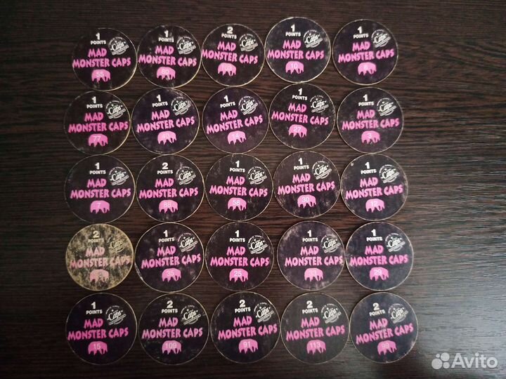 Фишки mad monster caps сотки