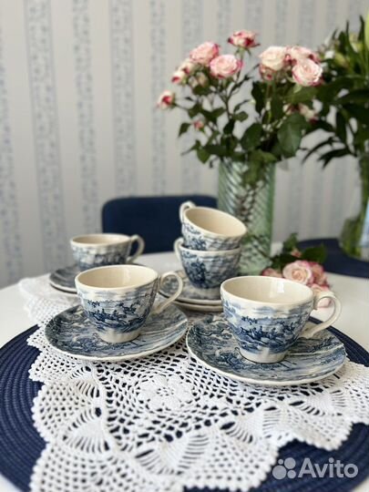 Набор винтажных чайных пар Англия