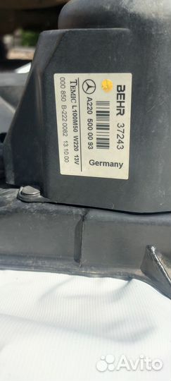 Mercedes фара, вентилятор радиатора w140