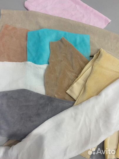 Лоскуты ткани велюр (пакетом)