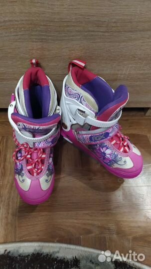 Коньки детские раздвижные размер 31-34