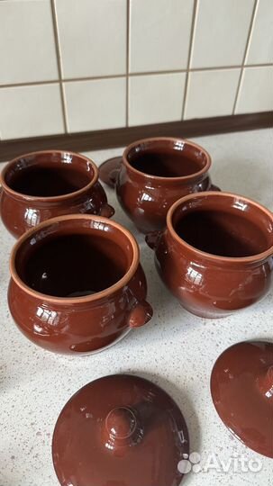 Горшочки глиняные для запекания