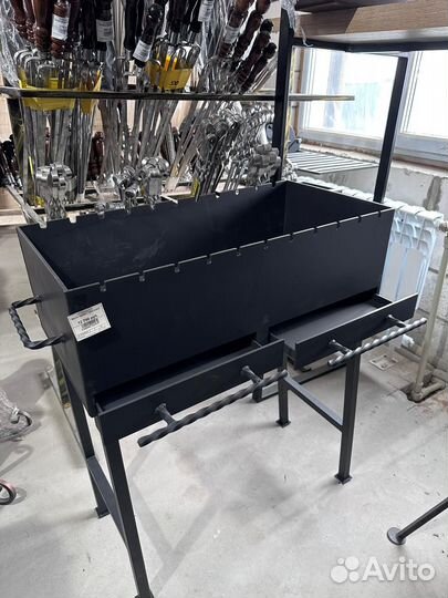 Мангал 5мм с зольными ящиками