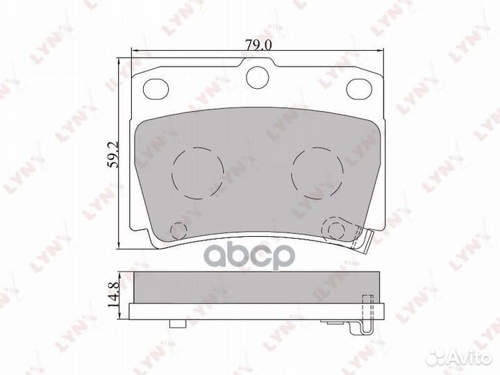Колодки торм. диск. задн. BD-5511 lynxauto