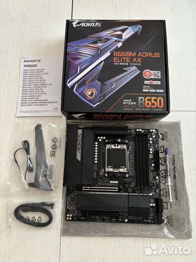 Материнская плата am5 B650M aorus elite AX