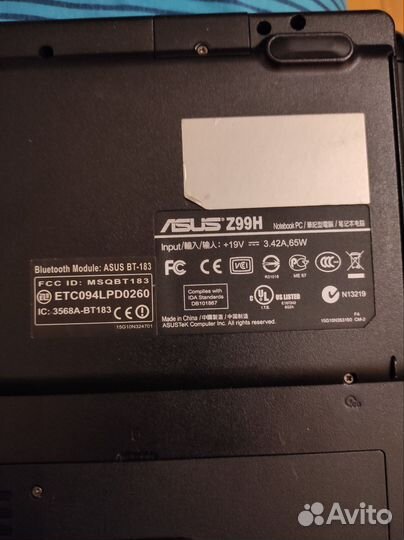 Ноутбук Asus Z99H