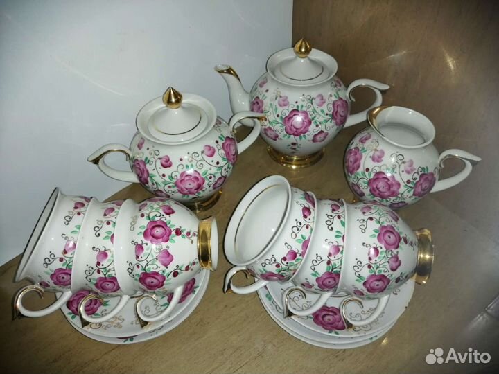 Чайный сервиз Городницкий фарфор 80-х годов