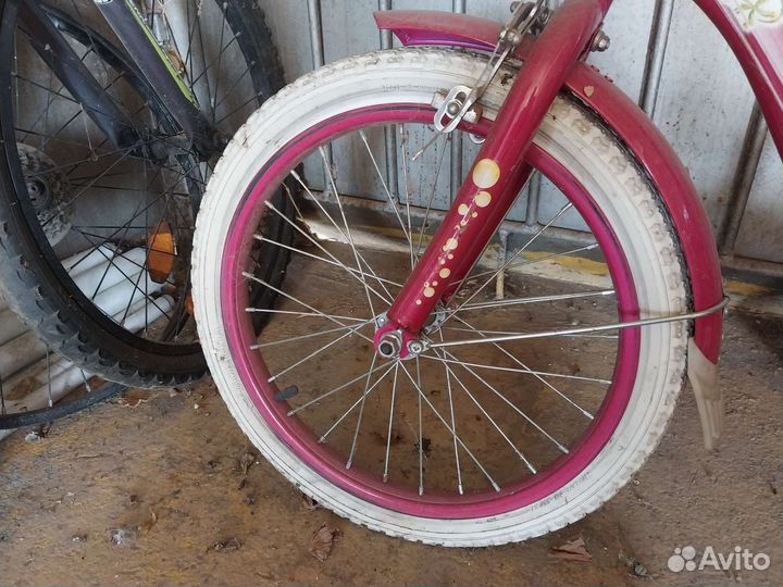 Детский велосипед бу 16 для девочки