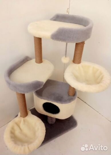 Супер когтеточка с домиком высота 126 см.(1010)