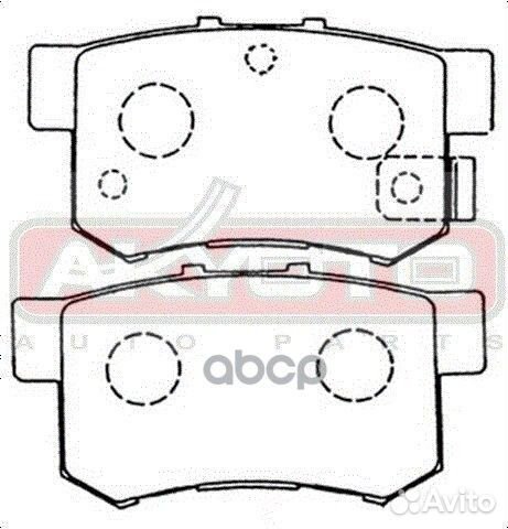 Колодки тормозные дисковые задние AKD1119 akyoto