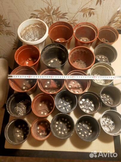 Цветочные горшки б/у
