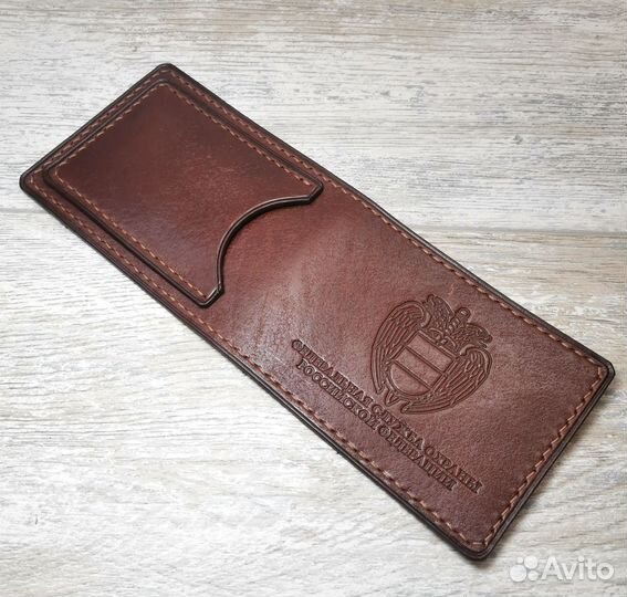 Обложка для удостоверения фсо из кожи