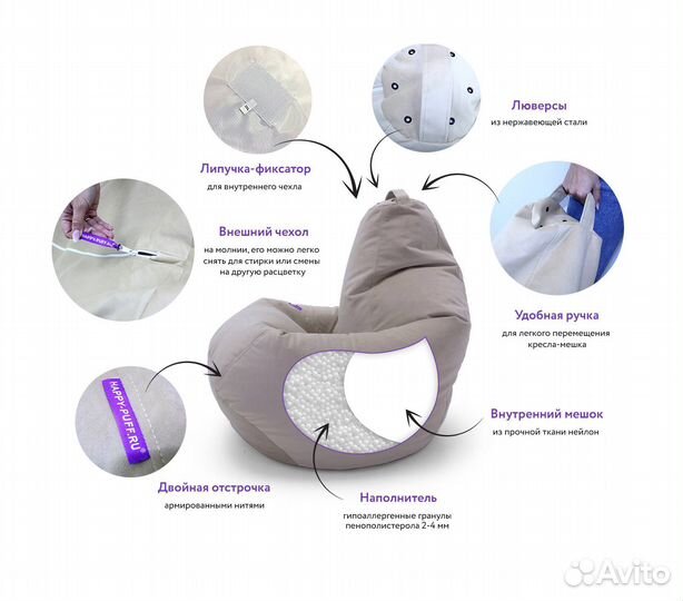 Кресло мешок груша