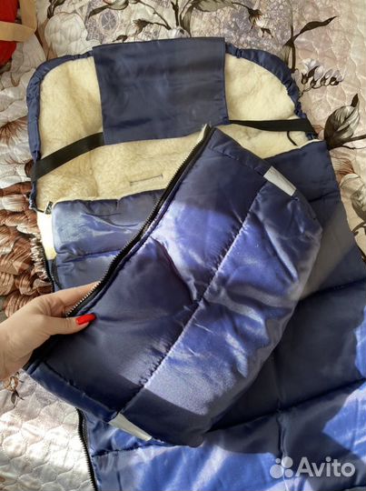 Конверт в коляску на овчине