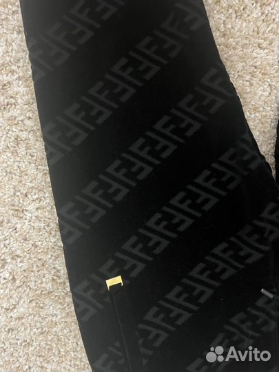 Fendi мужские велюровые брючки с логотипом оригина