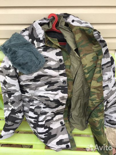 Куртка камуфлированная,двухсторонняя (стекляшка)