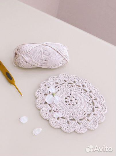 Вязаные салфетки, салфетки для сервировки