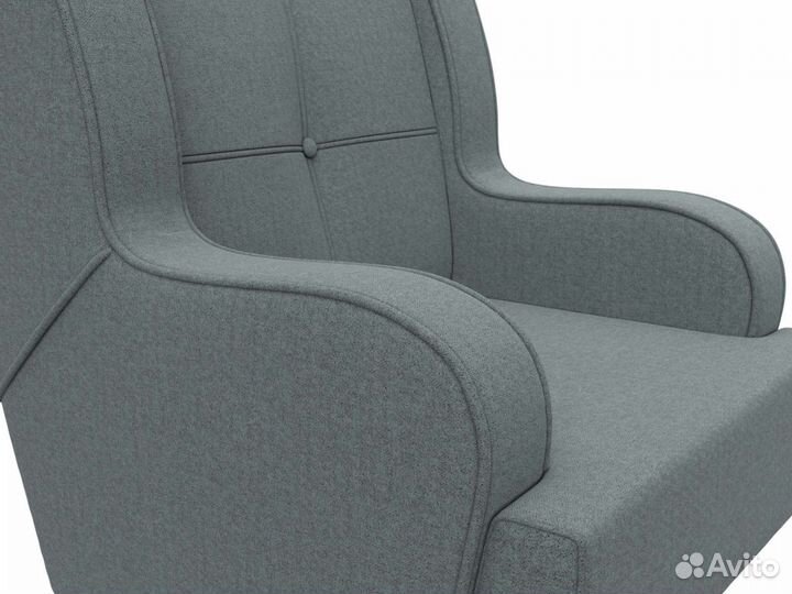 Кресло Неаполь, рогожка, амур серый. Москва и мо