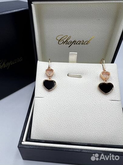 Серьги премиум качества Chopard