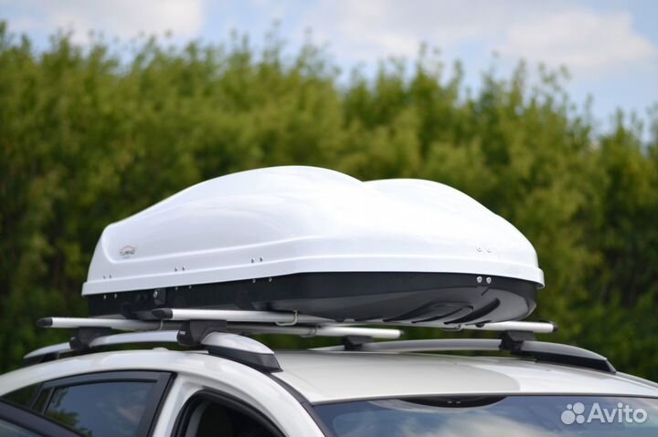 Автобокс Турино-1 белый матовый 410 литров. 175см