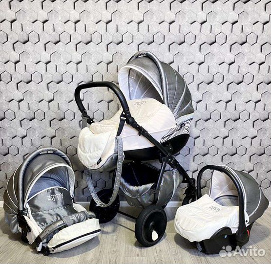 Коляска 3 в 1 Zippy Silver Plus (Отл.сост)