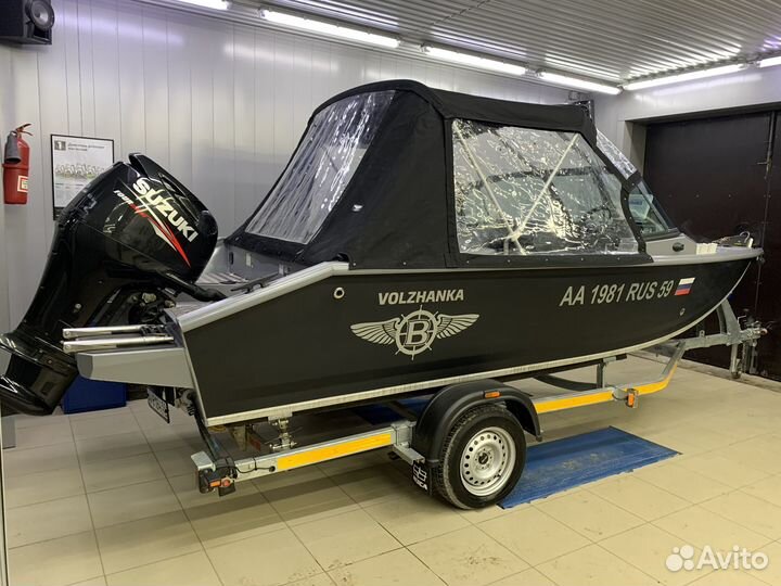 Лодка Волжанка 50 Fish + Suzuki DF 70 ATL