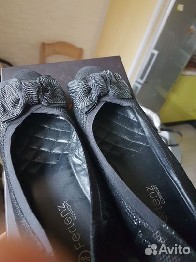 Туфли женские на удобной танкетке, черные, 39