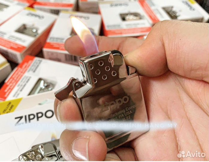 Zippo газовый блок желтое пламя