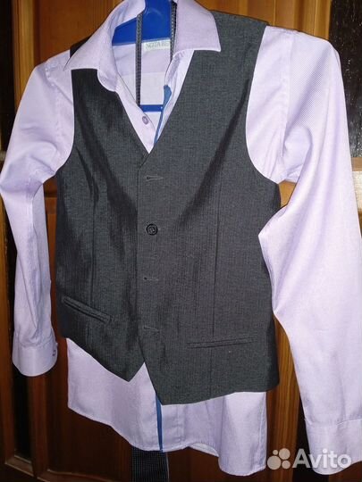 Школьная форма - жилет+брюки р.140-146