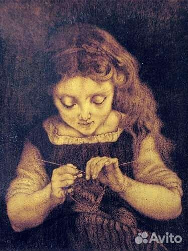 Картина в технике пирографии